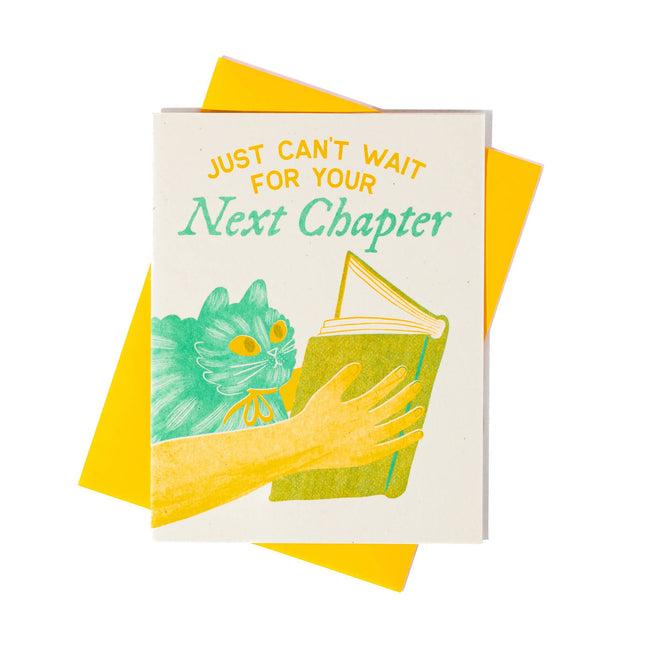 Next Chapter - Risograph Greeting Card