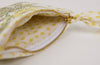 Organic Cotton Zipped Pouch Set 2pk - Floral Buttercream
