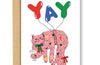 Yay! Cat Birthday Card