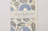 Hand Block Printed Greeting Card - Marigold Glitz Blue Stone
