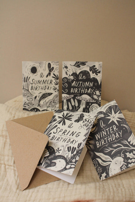 'An Autumn Birthday' Seasonal Birthday Card