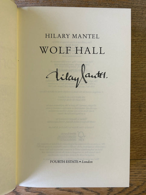 (SIGNED) Wolf Hall by Hilary Mantel
