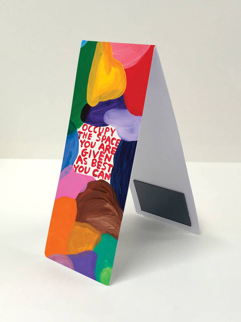 Occupy The Space Bookmark by David Shrigley