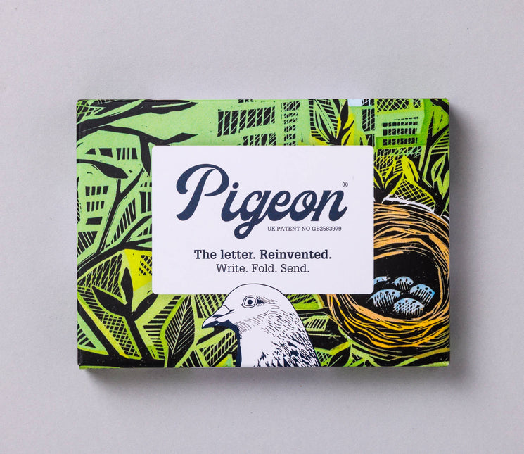 Wonderfully Wild Pigeon, Nature-inspired Folding Letters