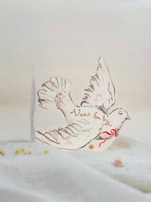 Valentine dove - shaped card
