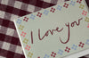 Folk I Love You mini card