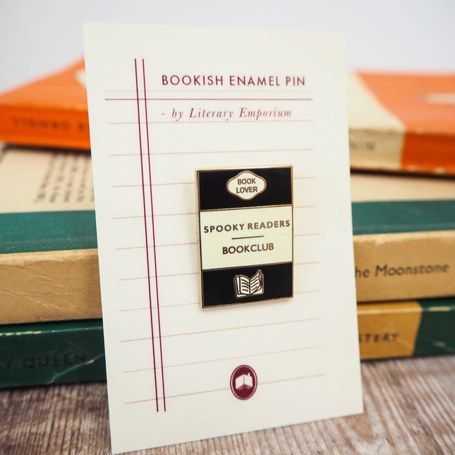 'Spooky Readers Bookclub' Book Lover Enamel Pin Badge