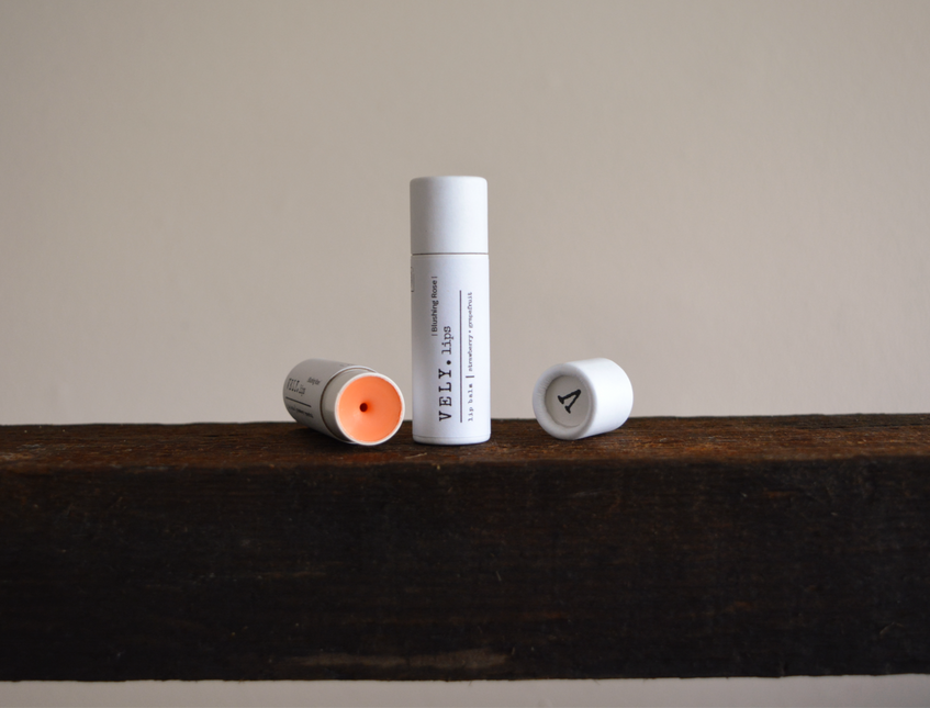 Natural Tinted Lip Balm "Blushing Rose" with Grapefruit
