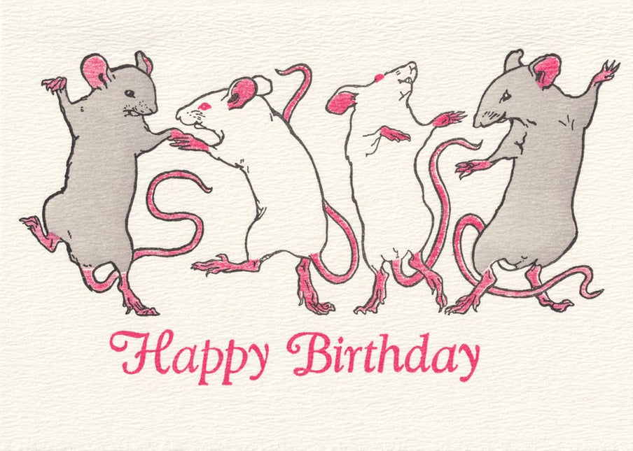 Cat's away, mice play card