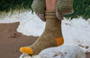 Fine Merino Wool Socks | Dark Yellow Marl