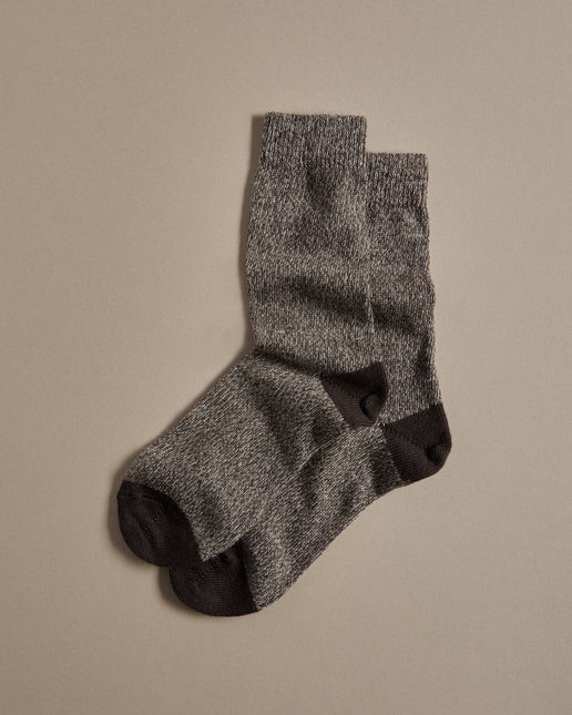 Fine Merino Wool Socks | Brown Marl