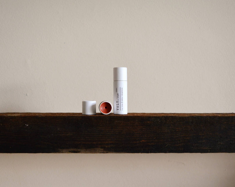 Natural Tinted Lip Balm "Brick" with Rosehip and Geranium