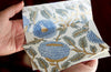 Hand Block Printed Greeting Card - Marigold Glitz Blue Stone
