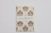 Hand Block Printed Greeting Card - Trellis Pink Earth