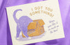 I Got You Something! - Risograph Greeting Card