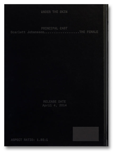 A24 Under The Skin Screenplay Book