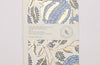 Hand Block Printed Greeting Card - Marigold Glitz Blue Stone