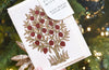 Hand Block Printed Greeting Card - GC Mogra Scarlet