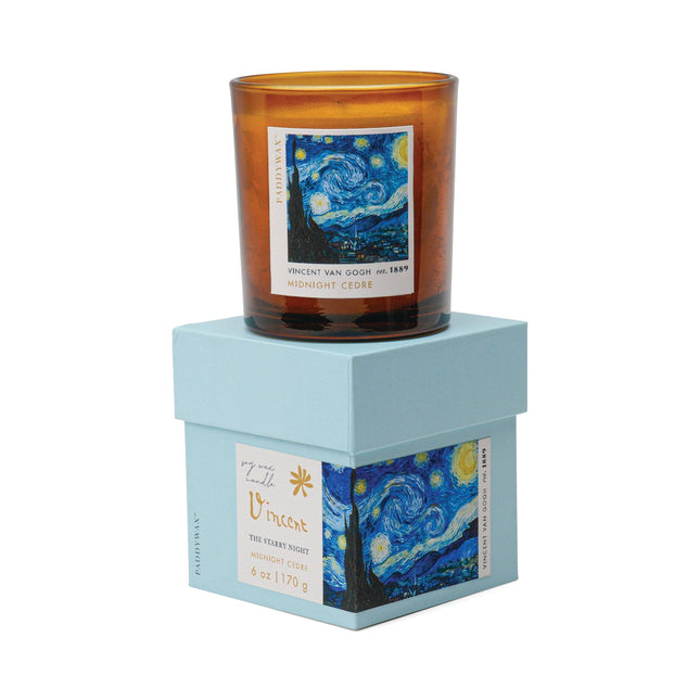 Paddywax Impressionist Glass Candle - Van Gogh