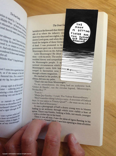 The Moon Bookmark by David Shrigley