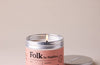 Wander Vegetable Wax Folk Tin Candle