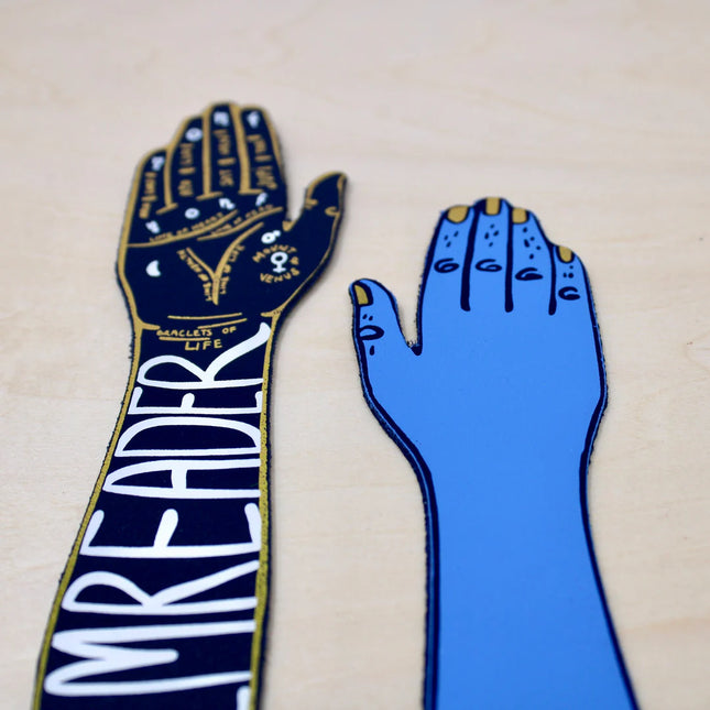 Palm Reader Bookmark Blue