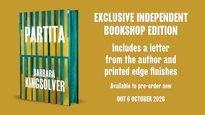 Partita by Barbara Kingsolver (INDIE EDITION PRE-ORDER)